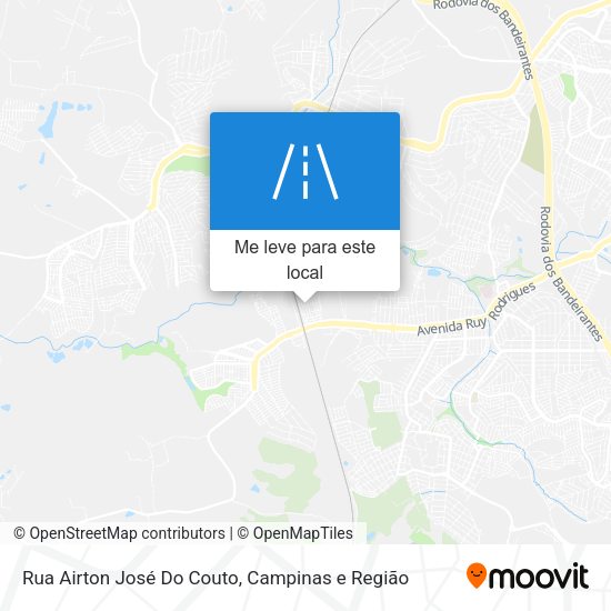 Rua Airton José Do Couto mapa