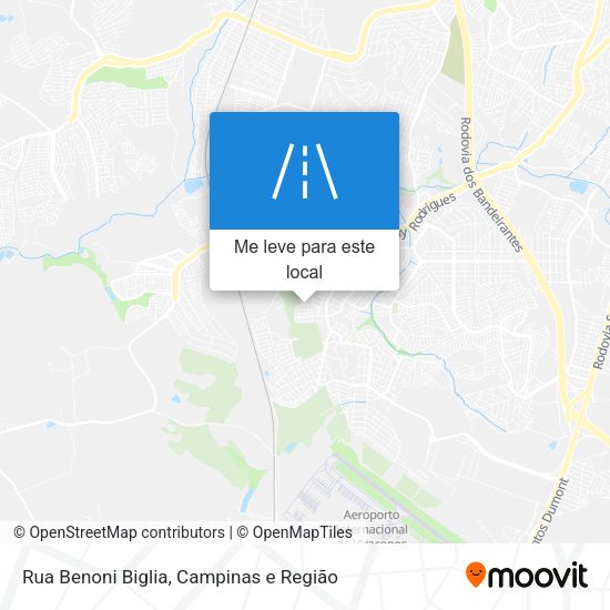 Rua Benoni Biglia mapa