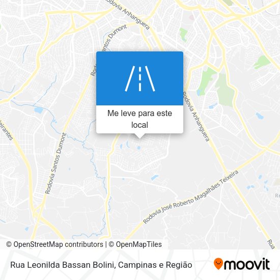 Rua Leonilda Bassan Bolini mapa
