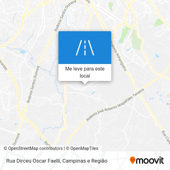 Rua Dirceu Oscar Faelli mapa
