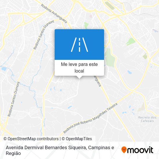 Avenida Dermival Bernardes Siqueira mapa