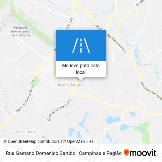 Rua Gaetano Domenico Sarubbi mapa