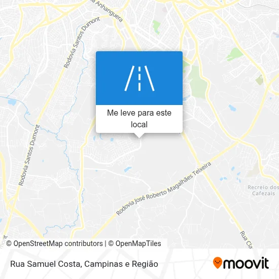 Rua Samuel Costa mapa