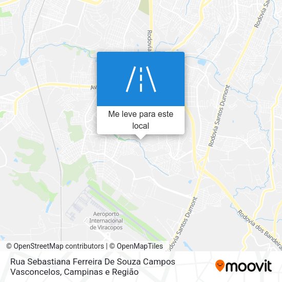 Rua Sebastiana Ferreira De Souza Campos Vasconcelos mapa