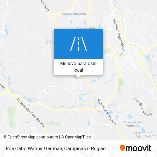 Rua Cabo Walmir Gambali mapa