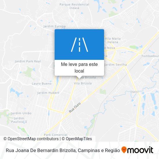 Rua Joana De Bernardin Brizolla mapa