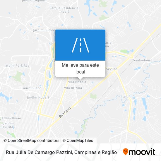 Rua Júlia De Camargo Pazzini mapa