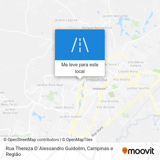 Rua Thereza D´Alessandro Guidolim mapa