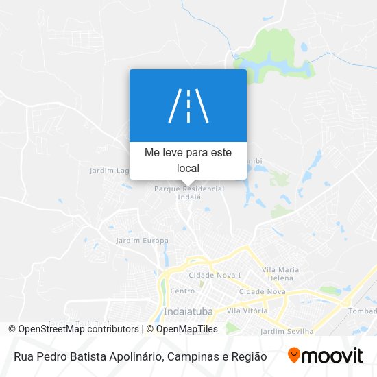 Rua Pedro Batista Apolinário mapa