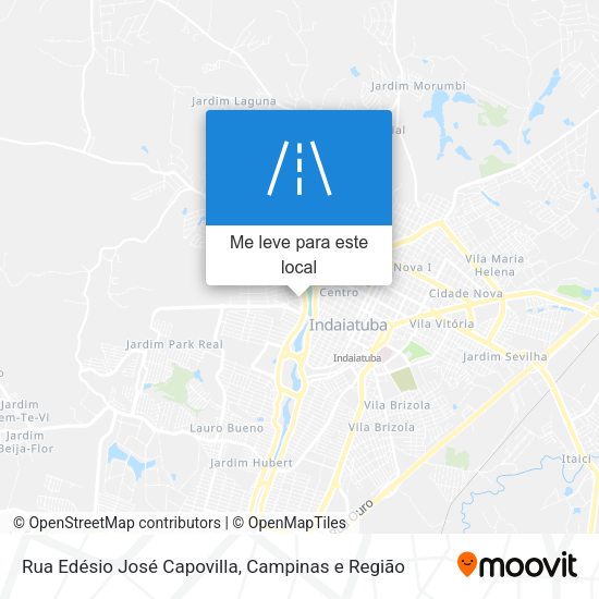 Rua Edésio José Capovilla mapa