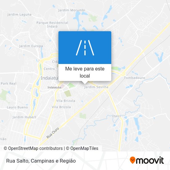 Rua Salto mapa