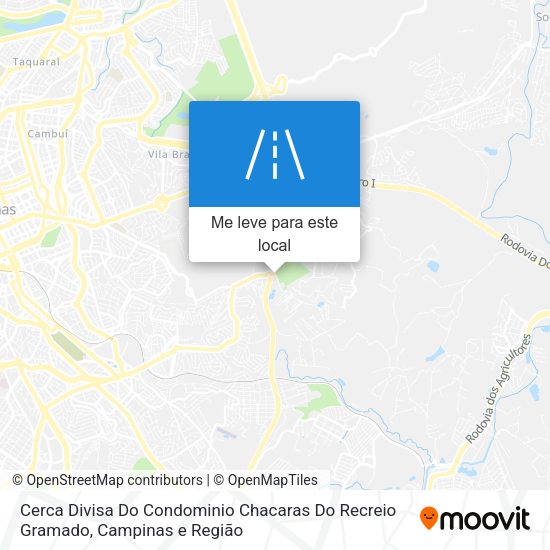 Cerca Divisa Do Condominio Chacaras Do Recreio Gramado mapa