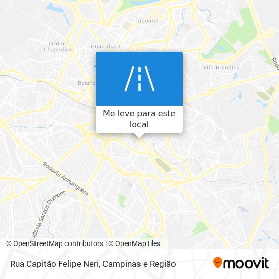 Rua Capitão Felipe Neri mapa