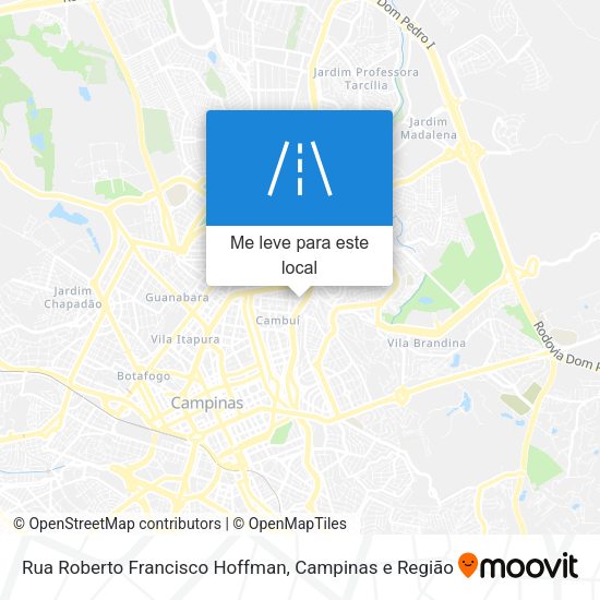 Rua Roberto Francisco Hoffman mapa