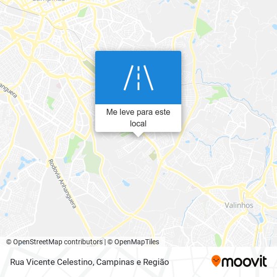 Rua Vicente Celestino mapa