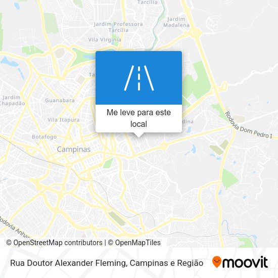 Rua Doutor Alexander Fleming mapa