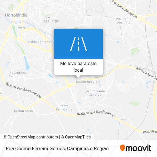 Rua Cosmo Ferreira Gomes mapa