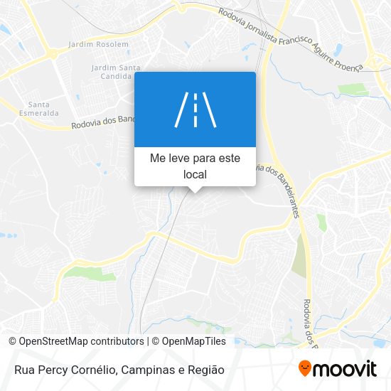 Rua Percy Cornélio mapa