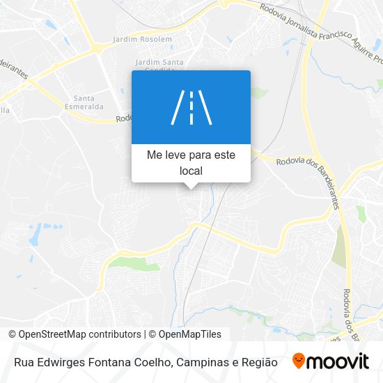 Rua Edwirges Fontana Coelho mapa