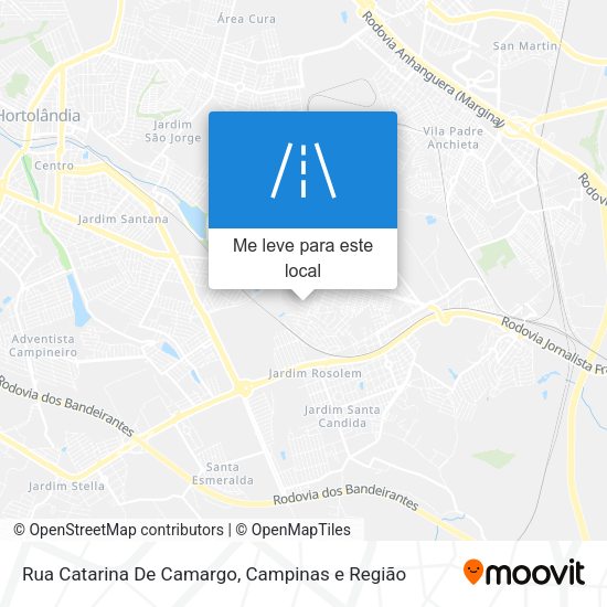 Rua Catarina De Camargo mapa