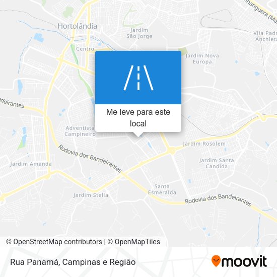 Rua Panamá mapa