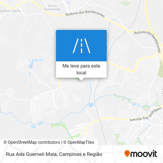 Rua Ada Guerneli Maia mapa