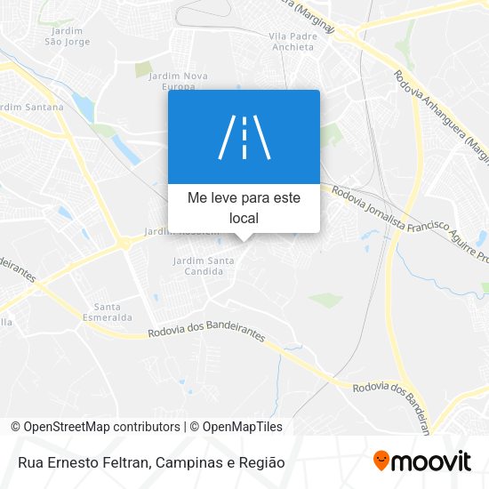 Rua Ernesto Feltran mapa