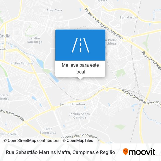 Rua Sebastião Martins Mafra mapa