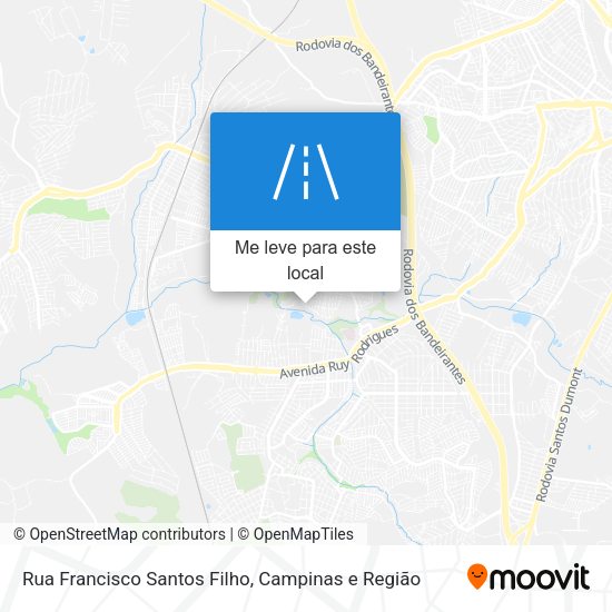 Rua Francisco Santos Filho mapa