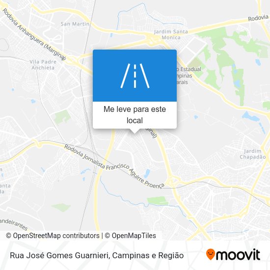 Rua José Gomes Guarnieri mapa