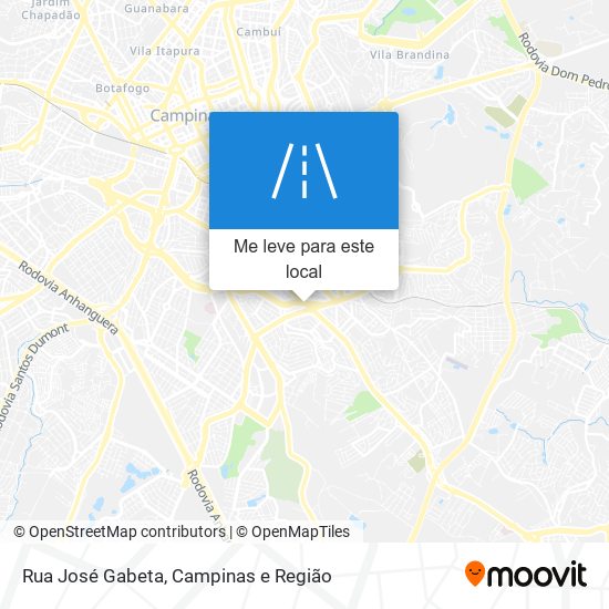 Rua José Gabeta mapa