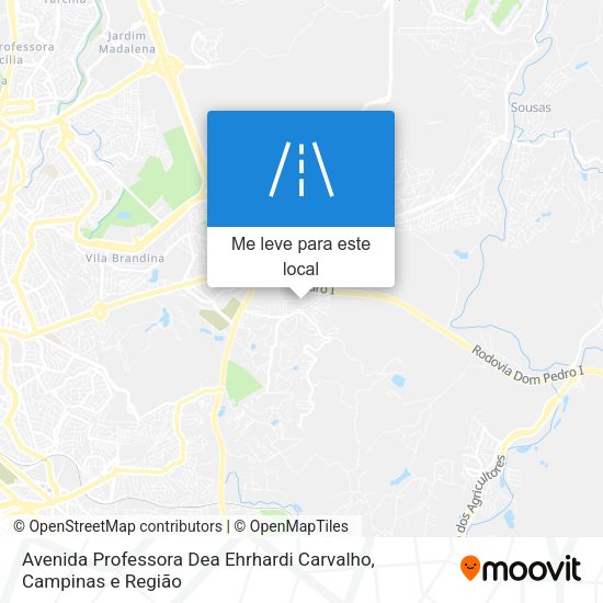 Avenida Professora Dea Ehrhardi Carvalho mapa