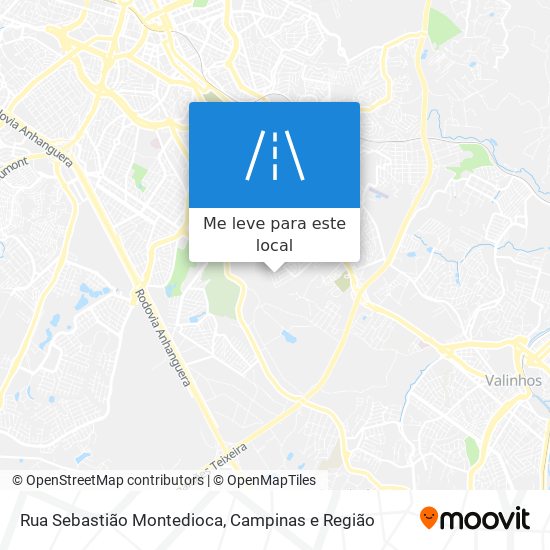 Rua Sebastião Montedioca mapa