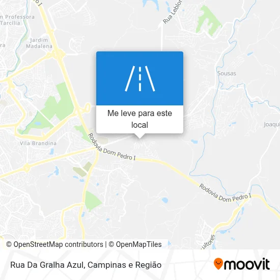 Rua Da Gralha Azul mapa