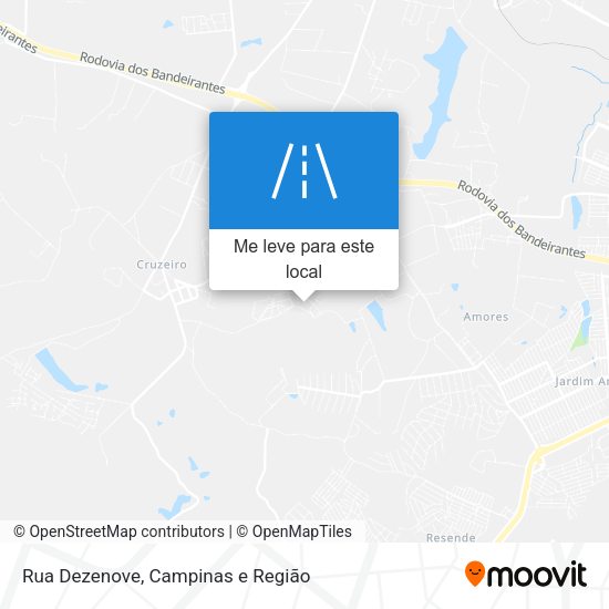 Rua Dezenove mapa