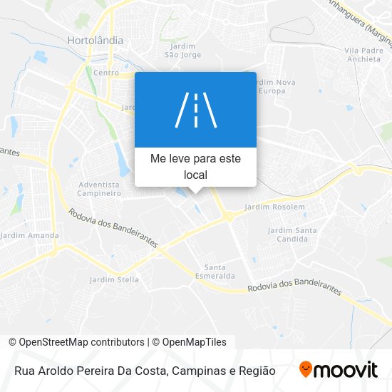 Rua Aroldo Pereira Da Costa mapa