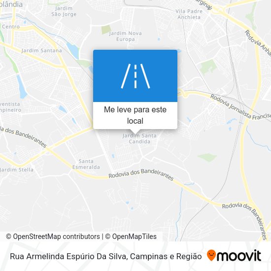 Rua Armelinda Espúrio Da Silva mapa