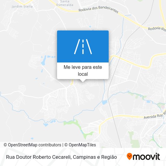 Rua Doutor Roberto Cecareli mapa