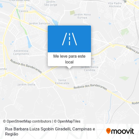 Rua Barbara Luiza Sgobin Giradelli mapa