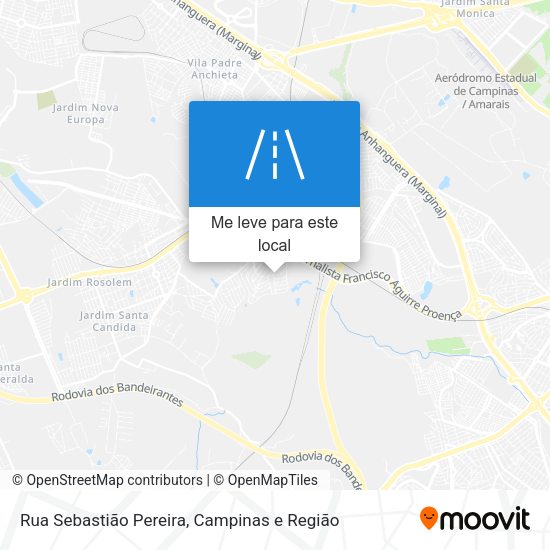 Rua Sebastião Pereira mapa