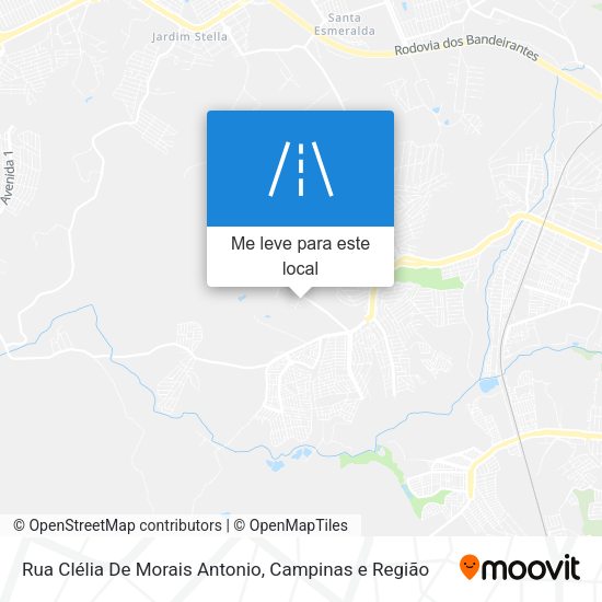 Rua Clélia De Morais Antonio mapa