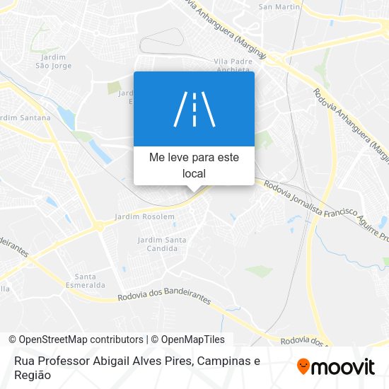 Rua Professor Abigail Alves Pires mapa
