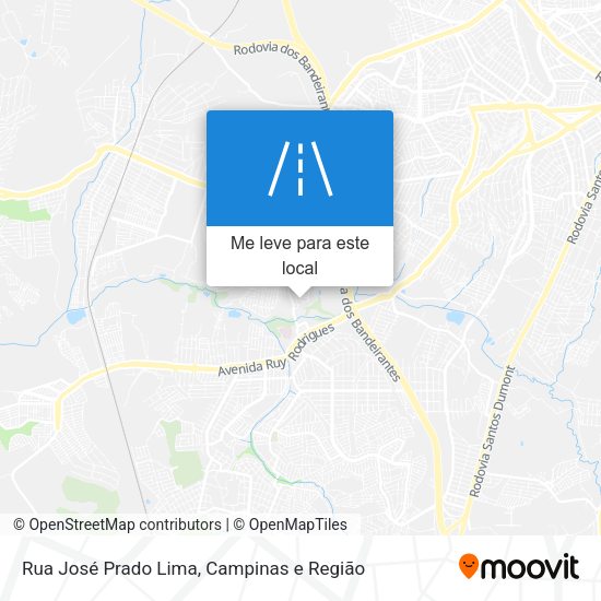 Rua José Prado Lima mapa