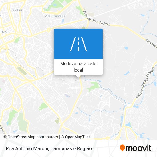 Rua Antonio Marchi mapa