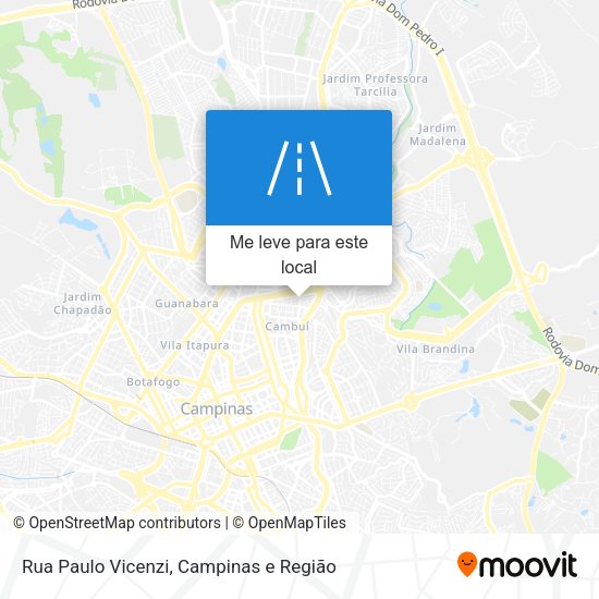 Rua Paulo Vicenzi mapa
