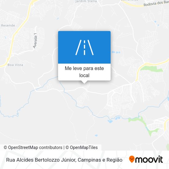 Rua Alcides Bertolozzo Júnior mapa