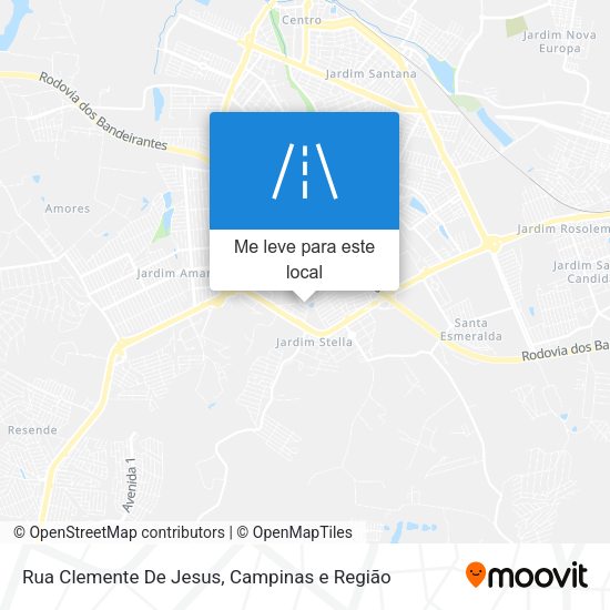 Rua Clemente De Jesus mapa