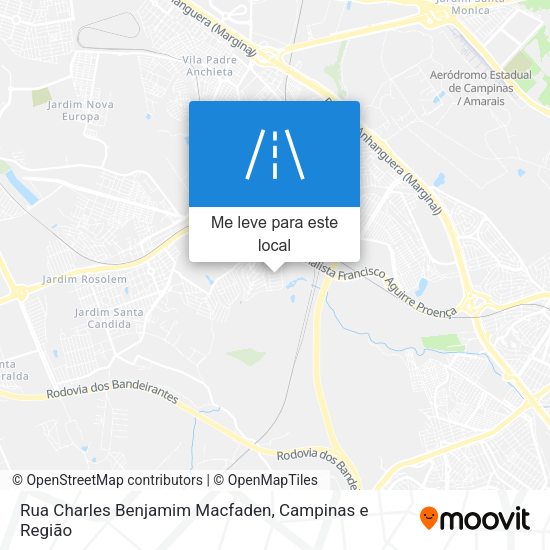 Rua Charles Benjamim Macfaden mapa