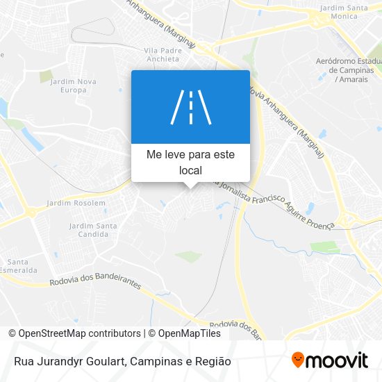 Rua Jurandyr Goulart mapa
