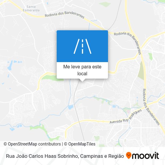 Rua João Carlos Haas Sobrinho mapa